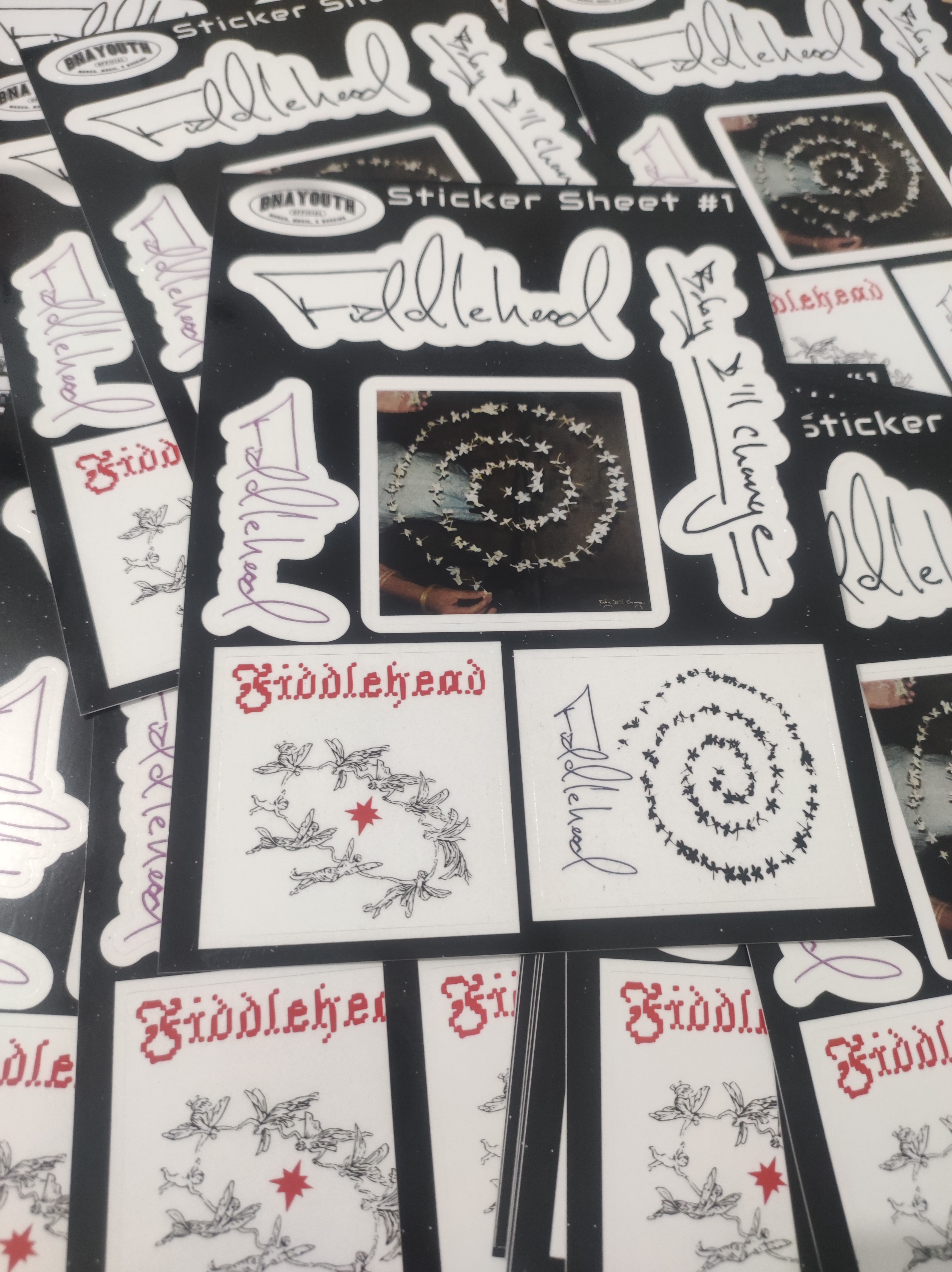 fiddlehead "baby i'll change" Sticker sheet - Alternative